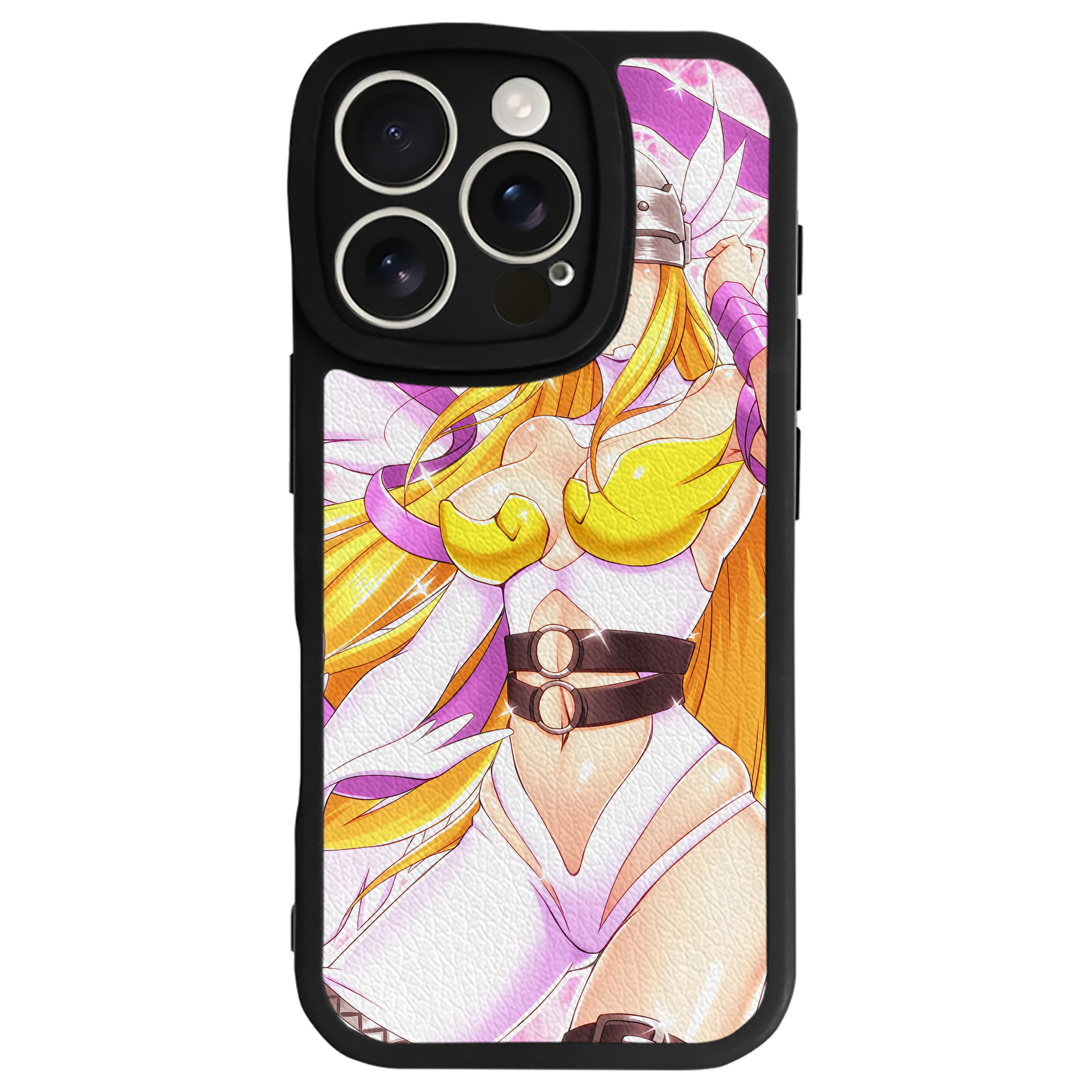 （画像用） Digimon デジタルモンスター/デジモン 【iPhone 16シリーズ対応】シリコンスマホケース（レザー調） 材質：シリコン
